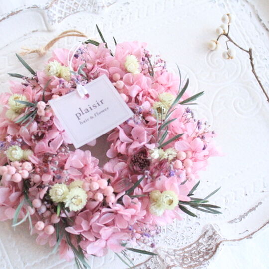 画像1583：ナチュラルリース spring pink Sサイズ（sold out）